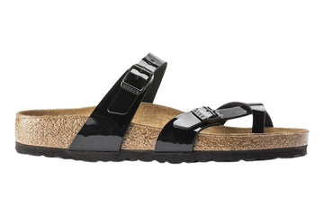 Birkenstock Mayari R Black Patent Birko-Flor Womens #color_black
